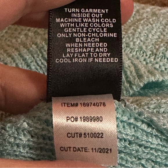 Torrid Aqua Blue Sweater 4 4X Open Knit Lightweight Beachy Ocean Soft #16974078 - Picture 11 of 11
